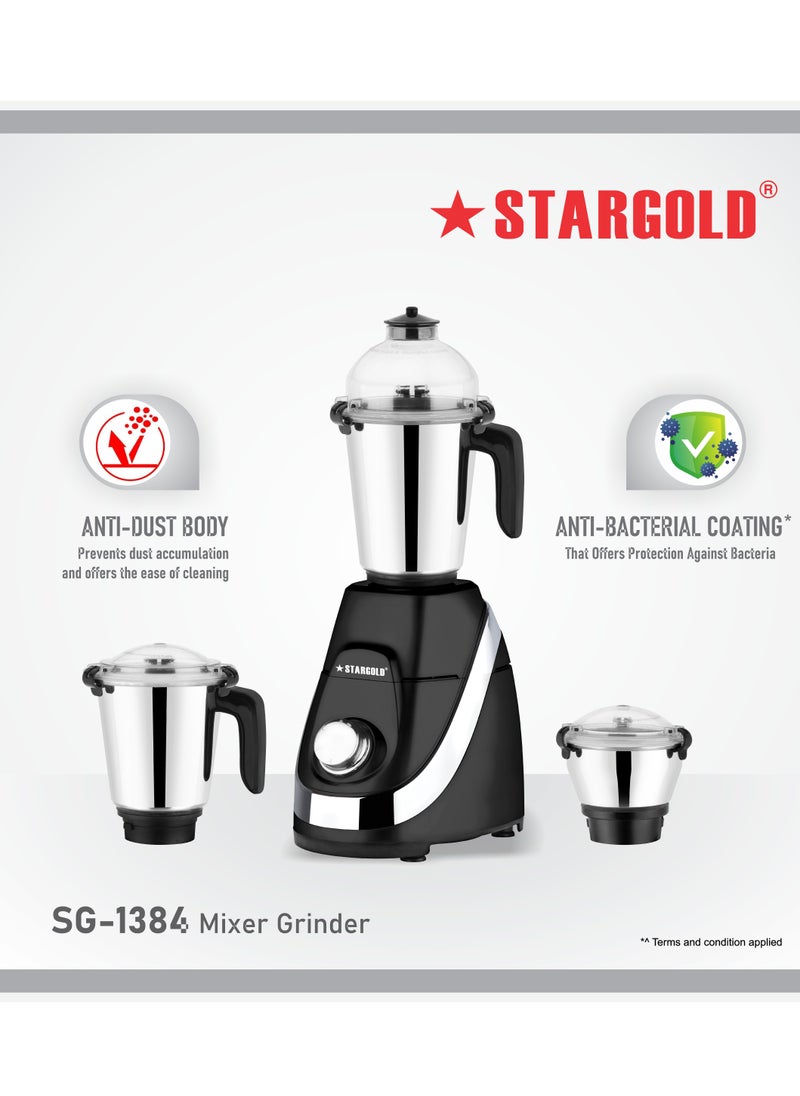 Stargold 3 in 1 mixer grinder with stainless steel 850W powerful motor  - Image 5