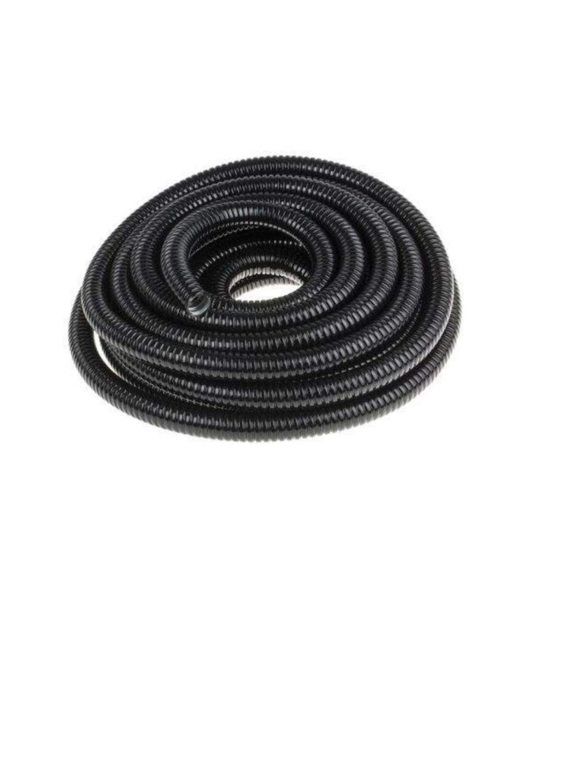 PVC Coated Galvanized Steel Flexible Conduit Black for Protection of Cable and Wire in Tunnels, Hospitals, High-rise Office Blocks and Public Buildings, Underground Etc. (20mm x 20 Meter) - Image 1