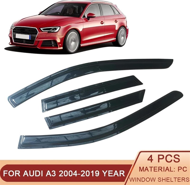 DEMULAX Auto Side Window Wind Deflectors for A3 8P 8V - Image 5