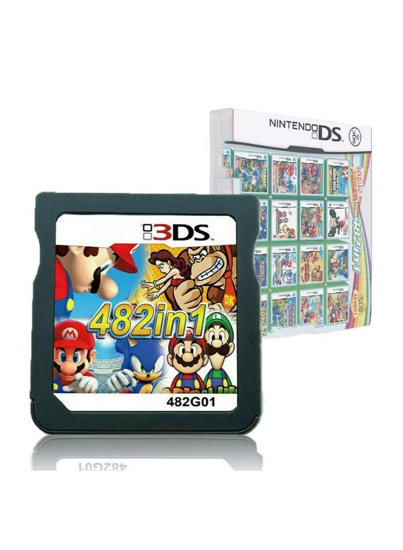 428 in 1 Game Cartridge Multicart,DS Game Pack Card Compilations, Fine Works Combo Multicart for Nintendo DS, NDSL, NDSi, NDSi LL/XL, 3DS, 3DSLL/XL, New 3DS, New 3DS LL/XL, 2DS, New 2DS LL/XL - Image 1