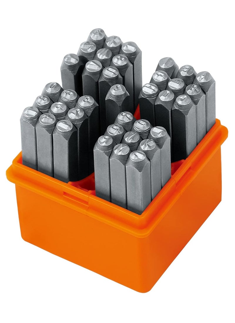 Bukela - 37-Piece Number and Letter Stamp Set 1/8 (3mm) (A-Z & 0-9 + Love) Punch Perfect for Imprinting Metal Stamping kit, Plastic, Wood, Leather. - Image 1