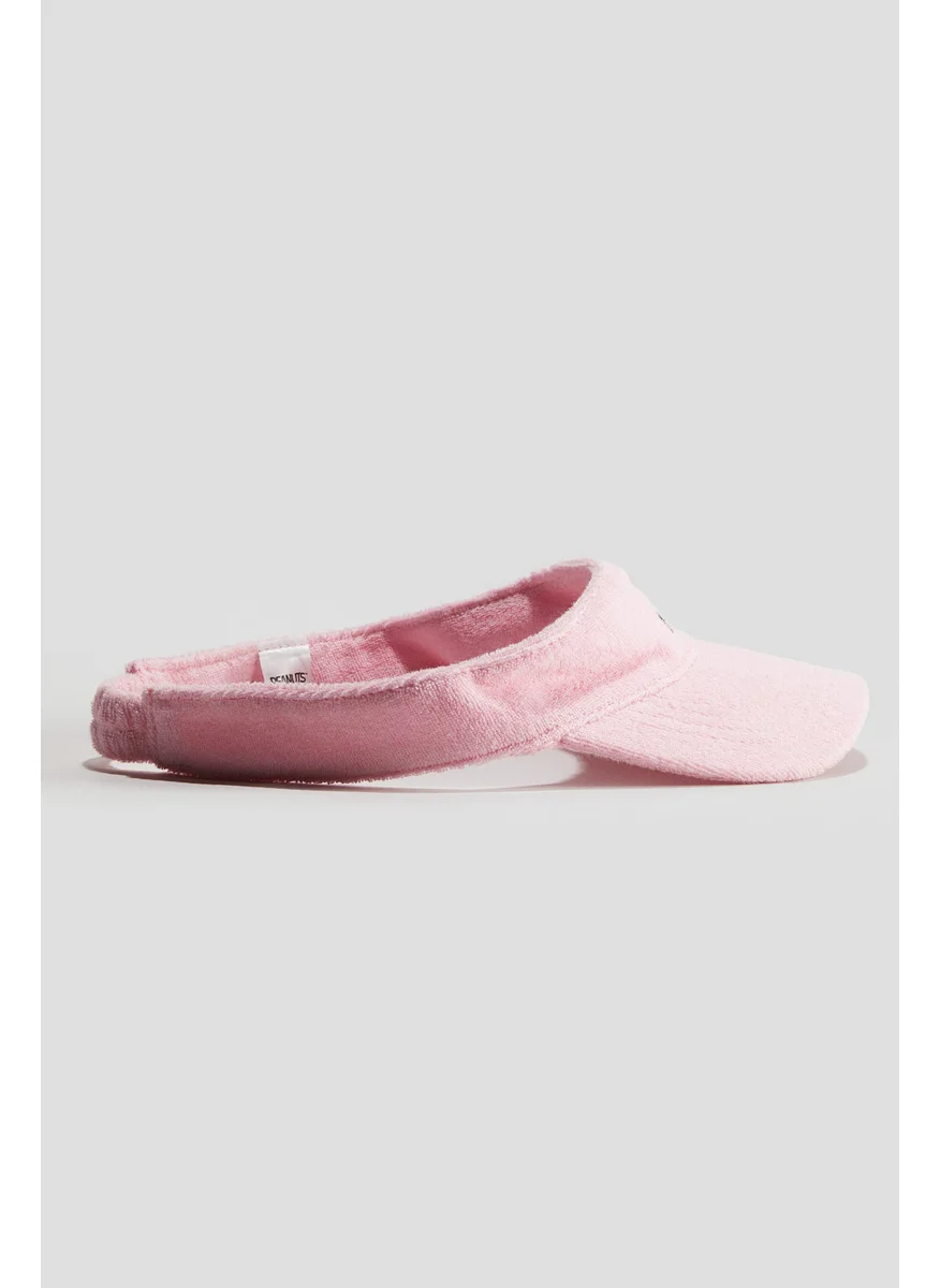 H&M Motif-Detail Terry Sun Visor