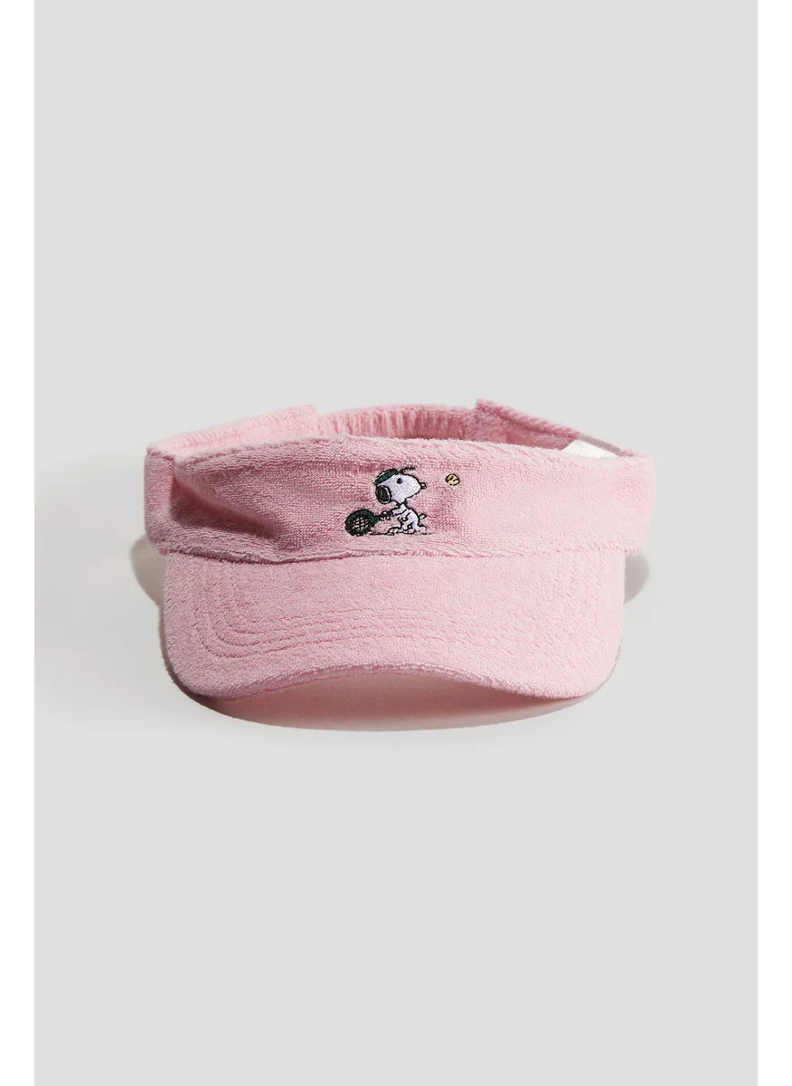 H&M Motif-Detail Terry Sun Visor