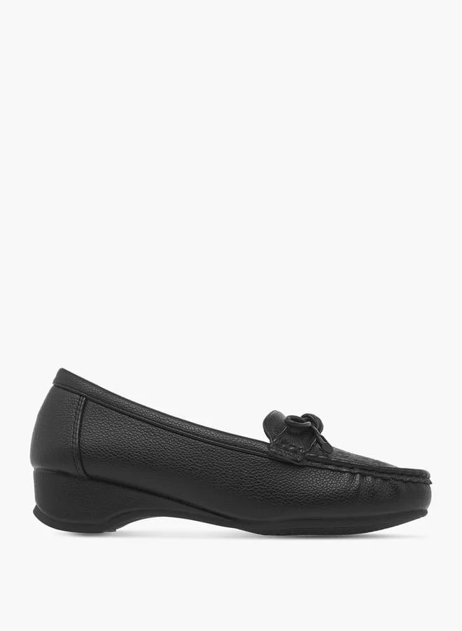 Paprika Women's Embossed Monogram Slip-On Loafers