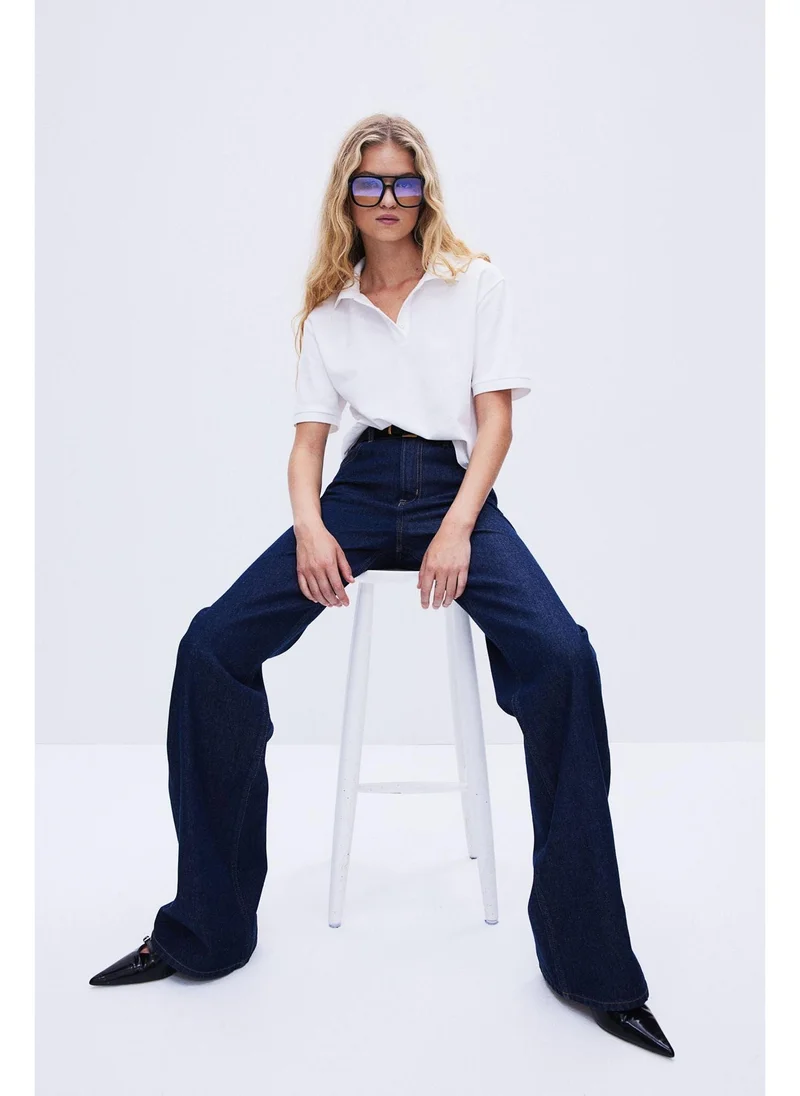 اتش اند ام Wide High Jeans