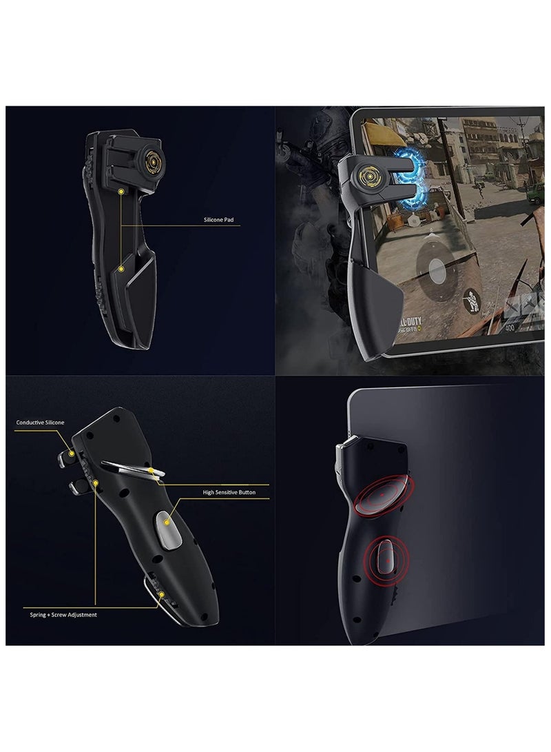 Tablet Game Joystick Trigger Handle 6 Finger L1R1 Shooter Fire Aim on Controller Fits for iPad Android Tablet PUBG Game Accessories - Image 4