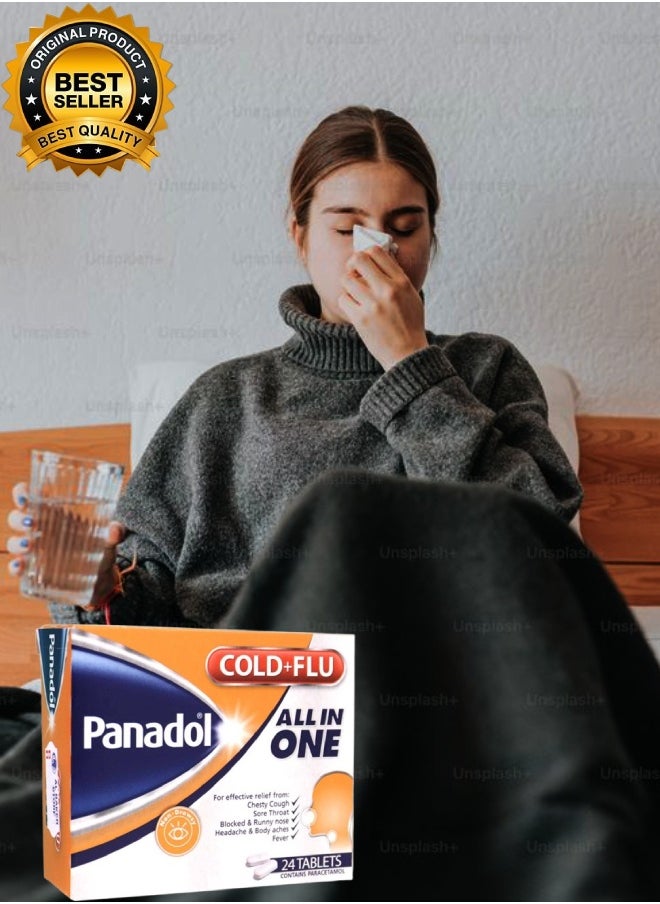 Panadol - 5 Pieces Panadol Cold & Flu All In One 24 Tablets - Image 1