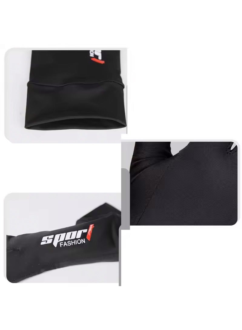 Generic Ice silk anti-slip gloves Breathable outdoor sports driving cycling bicycles UV protection, sun protection, fishing gloves  - Image 3