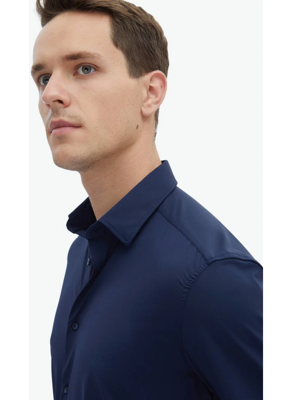 كيب Navy Blue Regular Fit Casual Shirt