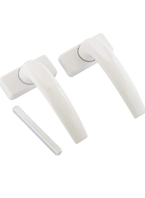 White Door Handles 2 Piece Aluminum Alloy Door Handle Solid Aluminum Handle White Aluminum Door Handle Fits Common Doors And Balcony Doors