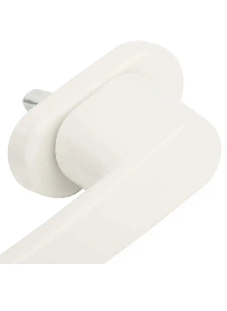 Generic White Door Handles 2 Piece Aluminum Alloy Door Handle Solid Aluminum Handle White Aluminum Door Handle Fits Common Doors And Balcony Doors  - Image 3
