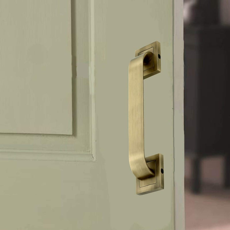 FAST DH11 8-inch Zinc Alloy Brass Antique Pull Door Handle (160mm, Yellow) - Image 4