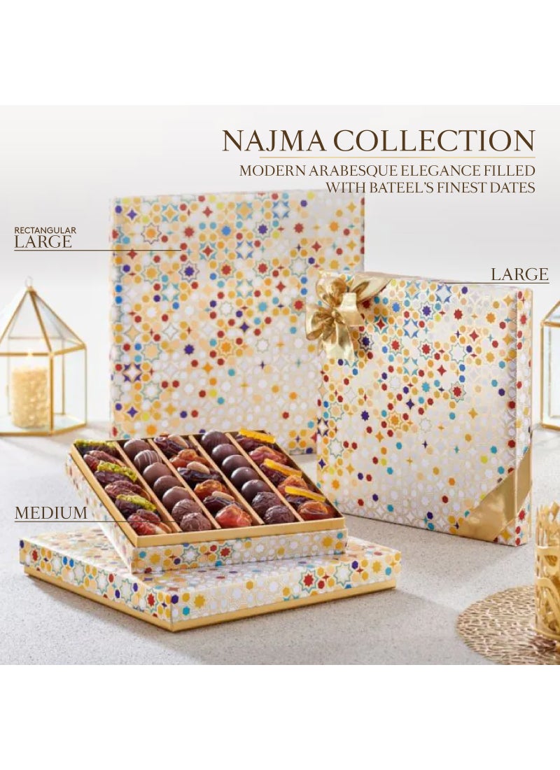 Bateel Najma Xlarge Gift Set Collection Premium Filled Dates 1534gm 1 Box (1470g) - Image 3