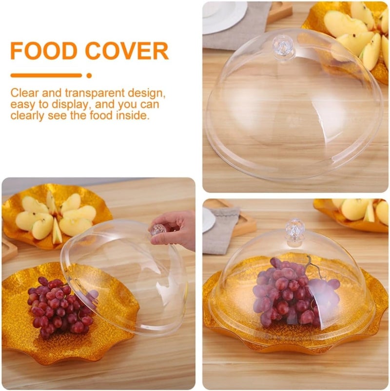 Food Cover 25x14.5cm, Dustproof Meal Dish Lid for Food Fresh-keeping and Cake Protection, Kitchen Serveware for Home and Outdoor Use - Image 3