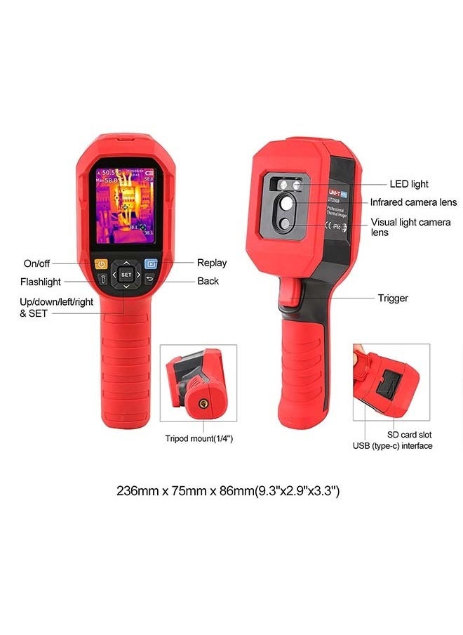 يوني تي - UNI-T UTi260B كاميرا حرارية تصوير 49152 بكسل 256x192 دقة الأشعة تحت الحمراء كاميرا محمولة تعمل بالأشعة تحت الحمراء التصوير الحراري IP65 2 متر قطرة قابلة للشحن - Image 1