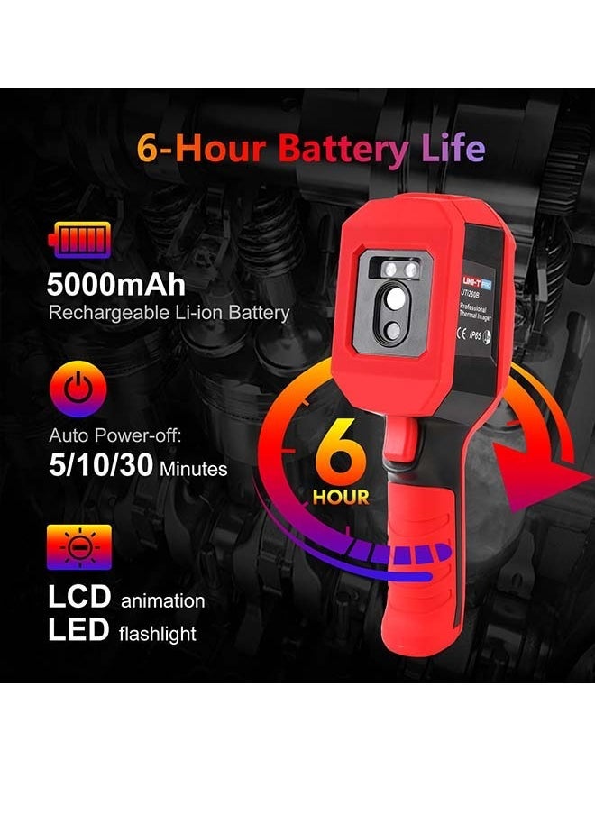 يوني تي - UNI-T UTi260B كاميرا حرارية تصوير 49152 بكسل 256x192 دقة الأشعة تحت الحمراء كاميرا محمولة تعمل بالأشعة تحت الحمراء التصوير الحراري IP65 2 متر قطرة قابلة للشحن - Image 1
