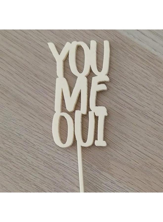 YOU ME OUI Cake Topper