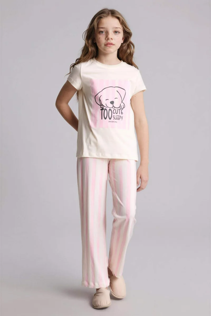 DeFacto 2 piece Regular Fit Knitted Pyjamas