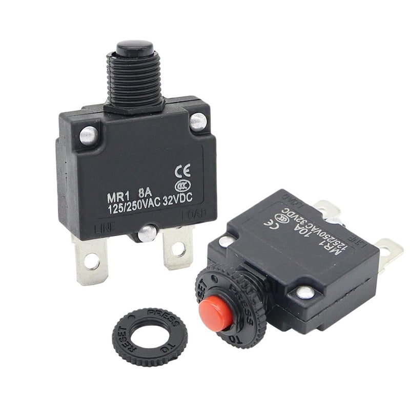 قاطع الدائرة MR1 واقي من التحميل الزائد مفتاح 12 أمبير جهة اتصال حمراء من 3 أمبير إلى 30 أمبير - Image 3