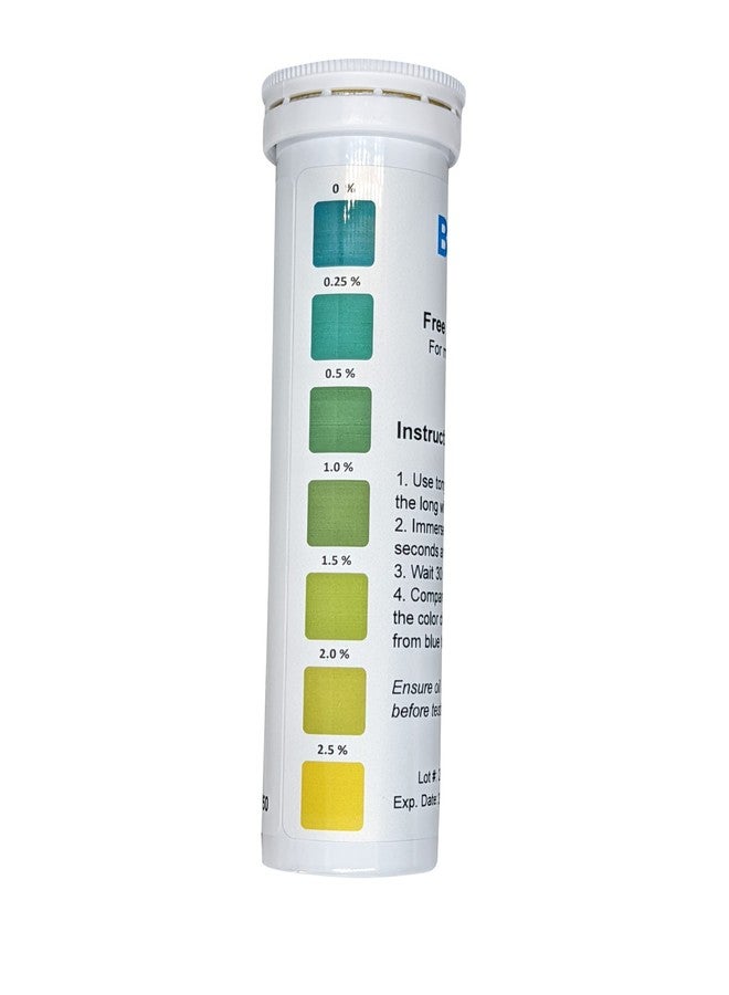 Bartovation Frying Oil Quality Test Strips, Low Range Free Fatty Acid (FFA) 2.5% [Vial of 50 Test Strips] - Image 5