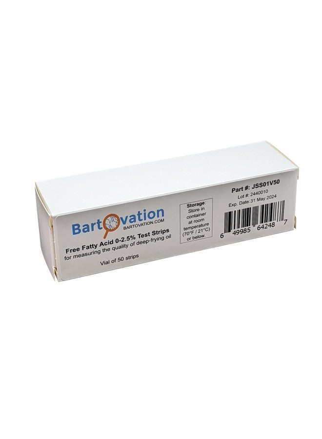Bartovation Frying Oil Quality Test Strips, Low Range Free Fatty Acid (FFA) 2.5% [Vial of 50 Test Strips] - Image 4