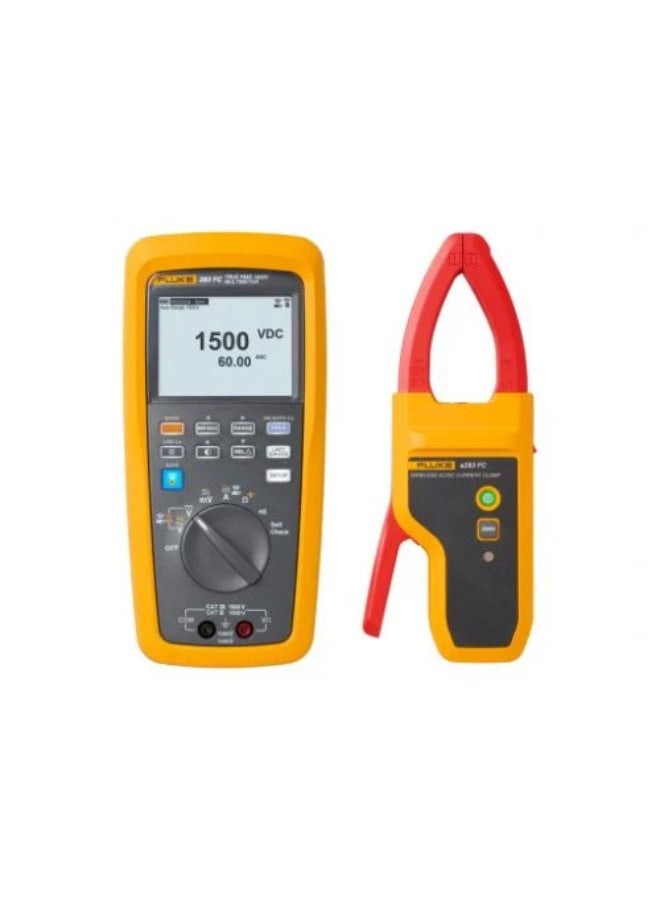 Fluke 283FC/PV/EUR CAT III 1500V Solar Kit with 283FC TRMS DMM and A283FC Clamp - Image 1