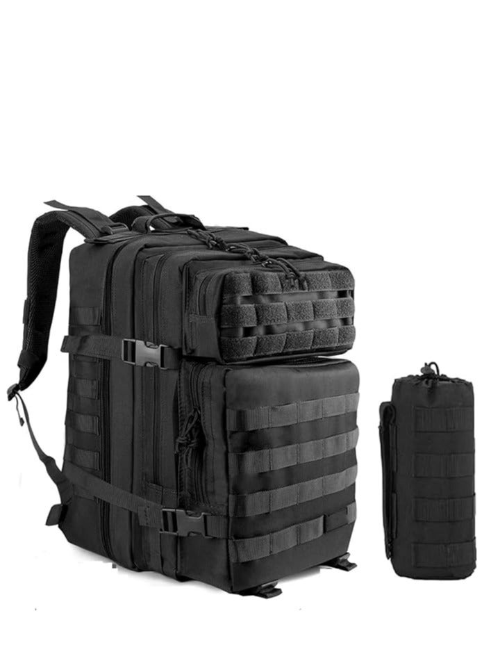 TRASSLE 45L Tactical Backpack for Men and Women, Large Waterproof Hiking Backpack,Outdoor Traveling Camping Rucksack Military Backpack with Cup holder - Image 1