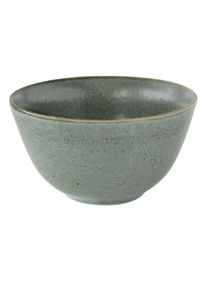 Easy Life Essential Round Shaped Easy Cleaning Ceramic Salad Bowl Green 20.5 cm R2108#ESGR