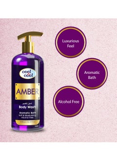 Cool & Cool Cool & Cool Amber Body Wash 500 ML- Enriched with Vitamin E, Soft, Creamy and Moisturizing  - Image 3