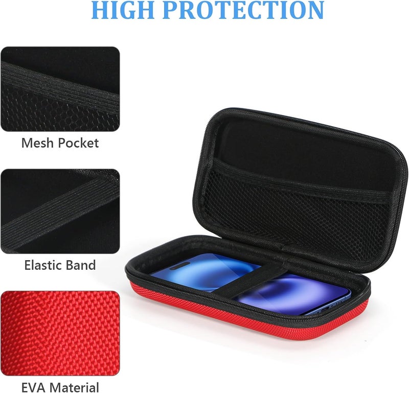 GLCON Hard Protective Travel Case, Electronic Organizer for Anker/Jackery/RAVPower Power Bank, Shockproof EVA Carrying Case for Cell Phones, Travel Gadgets for Cables, Car/GPS Accessories - Image 4