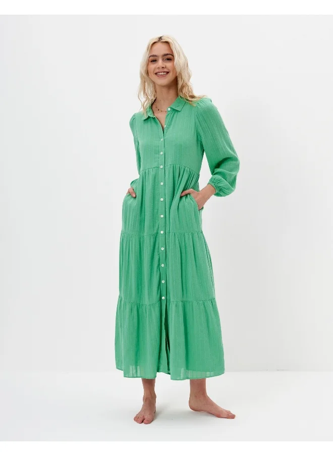 امريكان ايجل AE Button-Up Midi Shirt Dress