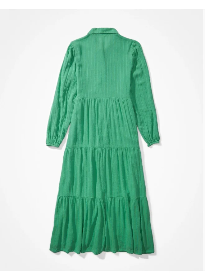 امريكان ايجل AE Button-Up Midi Shirt Dress