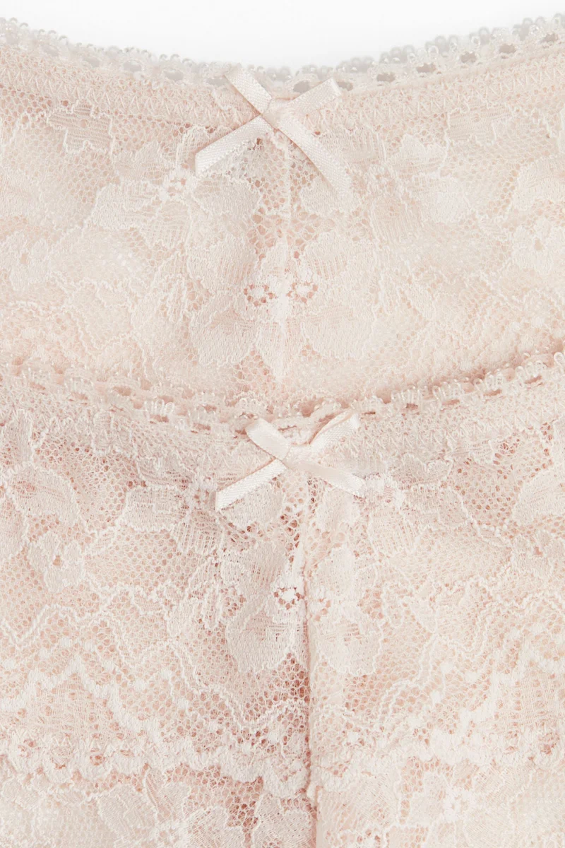 H&M 2-pack lace thong briefs