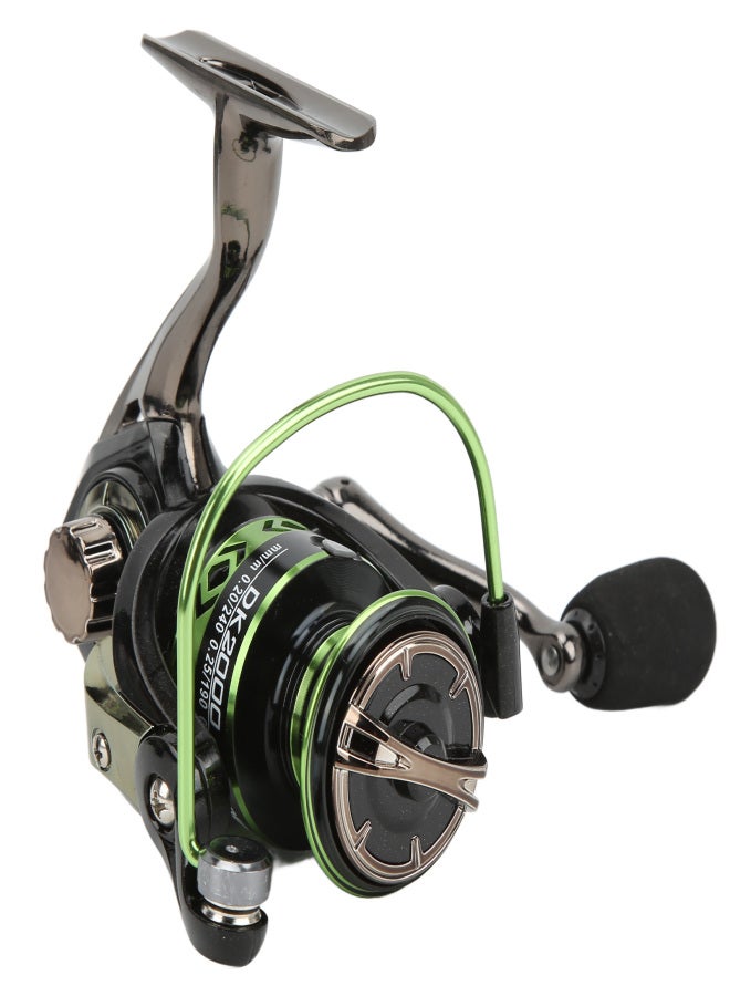 DEUKIO All Metal Fishing Line Wheel 45° Large Chamfer 5.2:1 Spinning Wheel Fishing ReelsDK2000 - Image 2