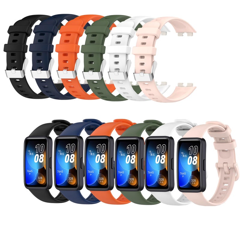 Ahlan Soft Silicone Strap Compatible with Huawei Band 10/9/8, Comfortable Smartwatch Replacement Bracelet - Image 2