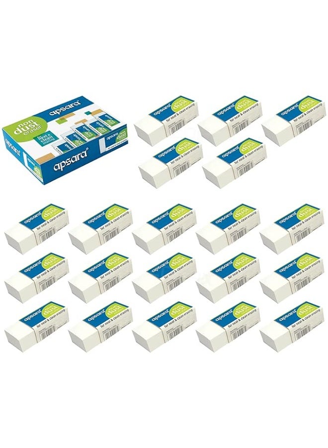 Apsara Non Dust Erasers - Pack of 20 - Image 4