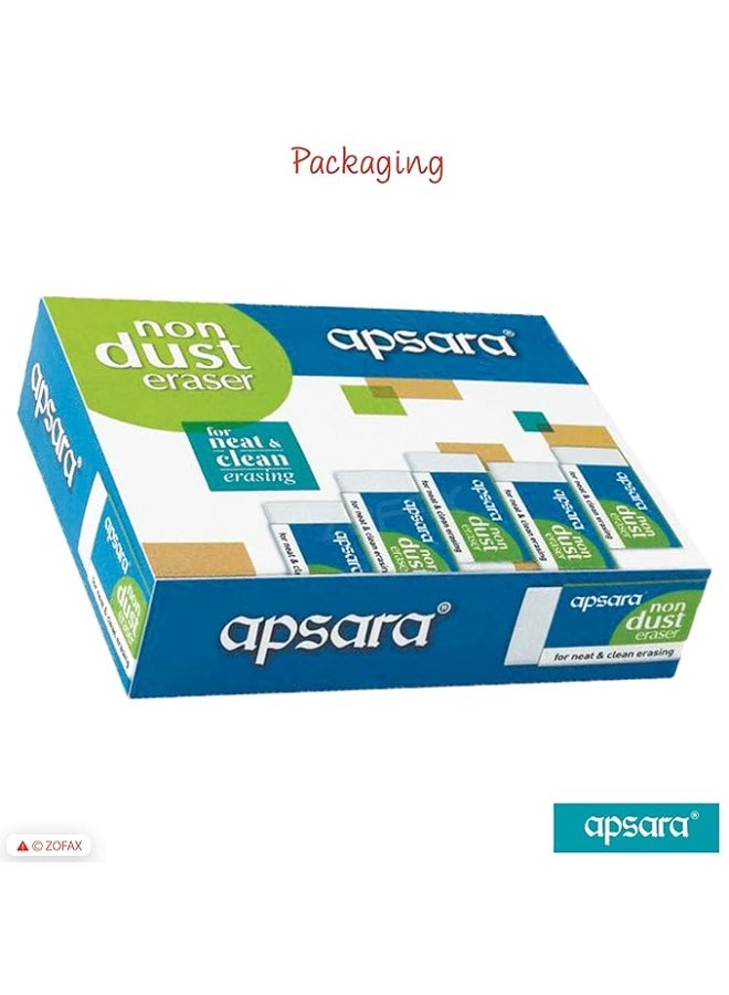 Apsara Non Dust Erasers - Pack of 20 - Image 3