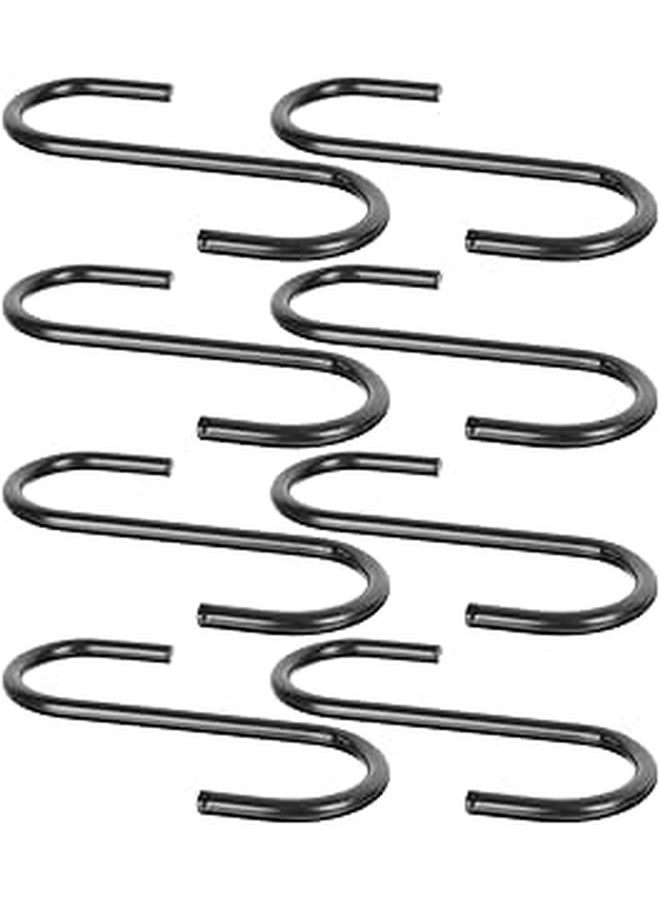 Heavy Duty Iron S Hooks For Hanging Pots Pans Plants Kitchenware Garden 8 Pack - Image 1