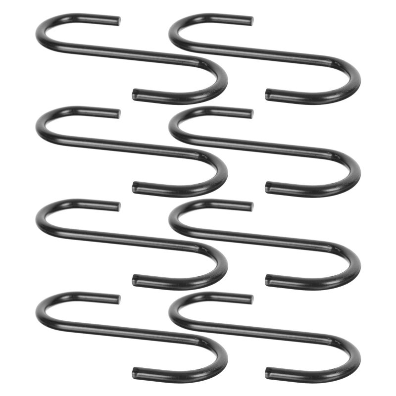 Heavy Duty Iron S Hooks For Hanging Pots Pans Plants Kitchenware Garden 8 Pack - Image 2