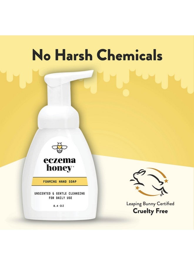 ECZEMA HONEY Gentle Foaming Hand Soap - Gentle Cleanser for Dry Hands - Non-Toxic Unscented Hand Soap - Natural Hand Cleaner for Bathroom & Kitchen - Organic Honey Handwash (8.4 Oz) - Image 5