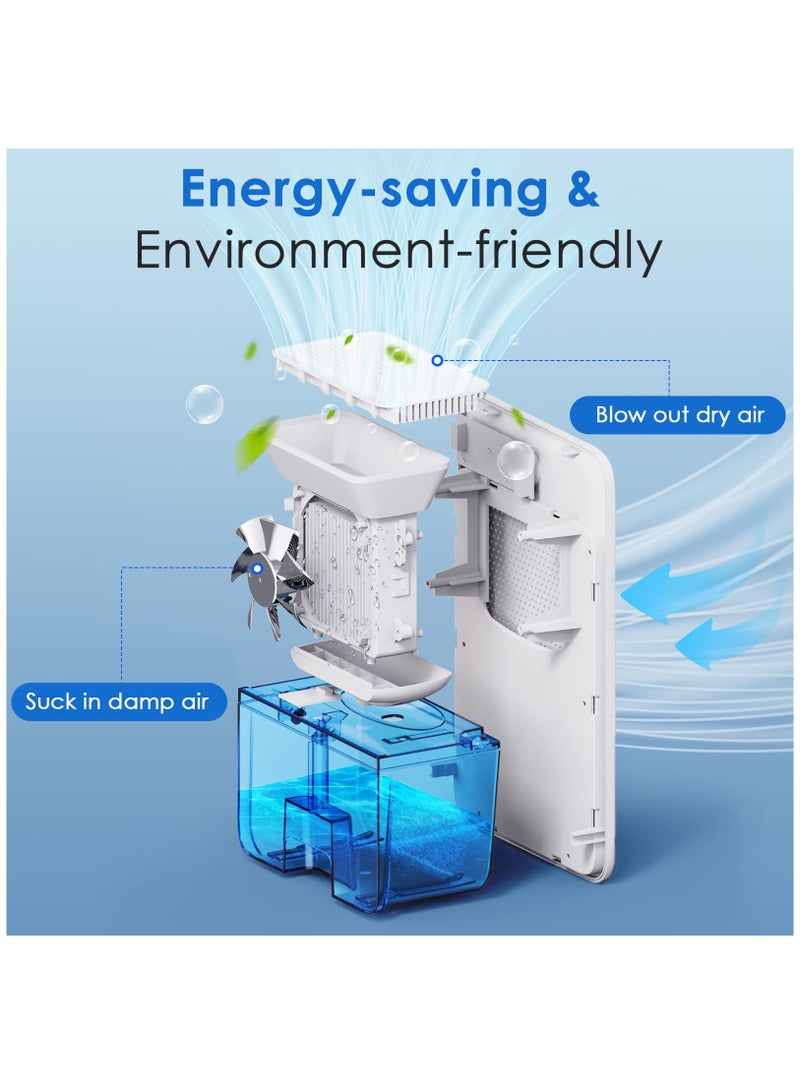 Arabest Dehumidifier for Bathroom, 35oz Dehumidifiers for Room, Dehumidifiers for Home with Timer Auto Shut Off, Portable Small Quiet Dehumidifier for Bedroom, Basement, Closet  - Image 2