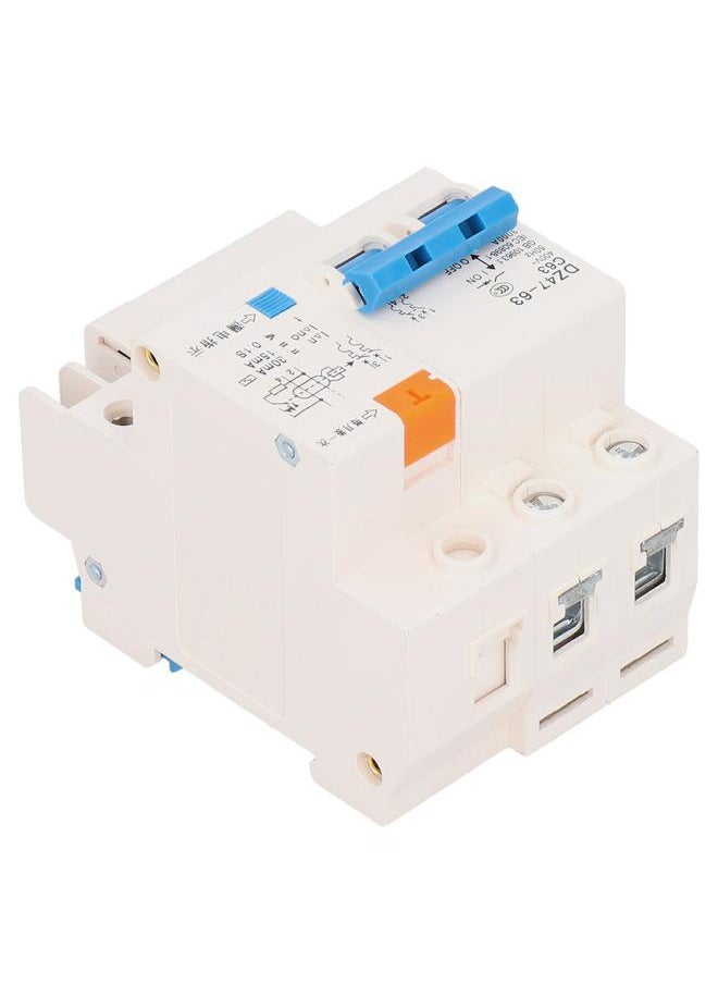 Thoraya 2P63 Circuit Breaker Disconnector Electric Leakage Protection Switch 35mm Din Rail Mount  - Image 5