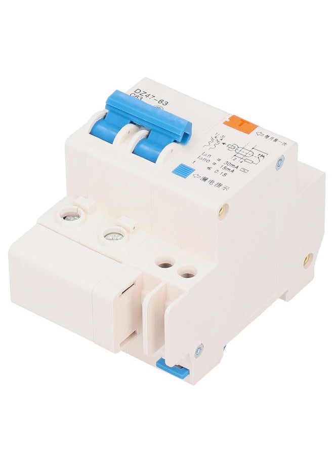Thoraya 2P63 Circuit Breaker Disconnector Electric Leakage Protection Switch 35mm Din Rail Mount  - Image 4