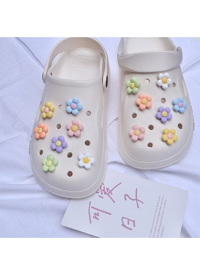Unique - 16 Pieces Flower decoration shoes Compatible with Beach Shoes and Hole Shoes Suitable for Adults and Children - Image 1