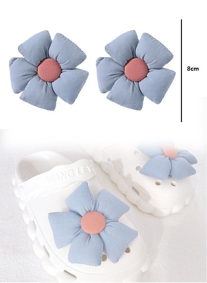 Unique - 16 Pieces Flower decoration shoes Compatible with Beach Shoes and Hole Shoes Suitable for Adults and Children - Image 1