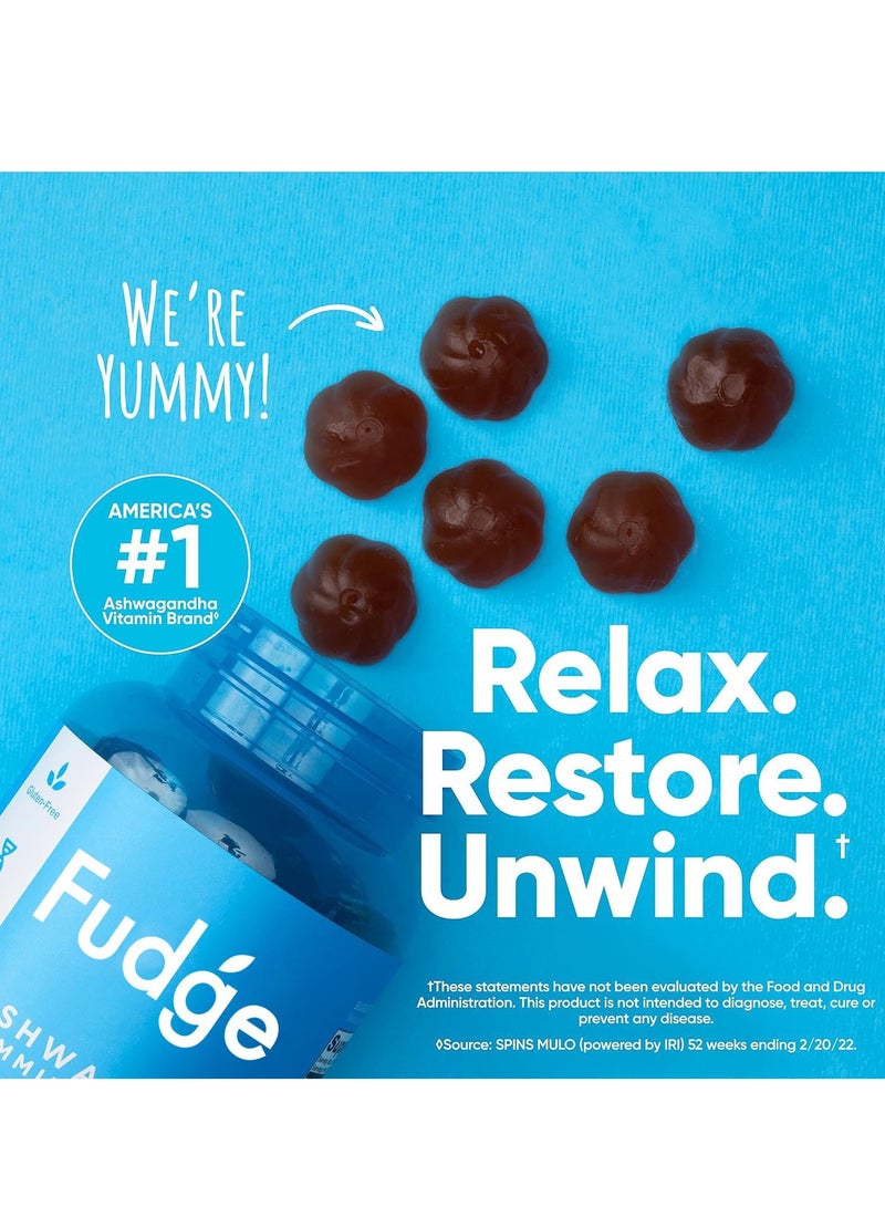 Fudge 60 Count Ashwagandha gummies，Immune Boosting Candy, Stress Relief, Sleep Promotion  - Image 4