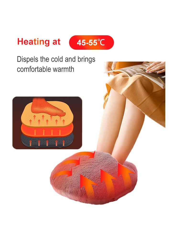 Generic Foot Warmer, Ultra Soft Velvet, USB Rechargeable, Easy to Clean, Winter Warming Essential, Foot Warmer  - Image 1