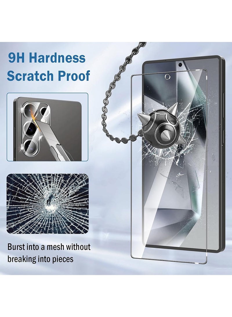 DUSALA 2Pcs Samsung Galaxy S25 Ultra Screen Protector HD Clear Protective for S25 Ultra,3D Curved Upgrade, Easy Installation,Shockproof Durable Bubble Free Accessory - Image 2