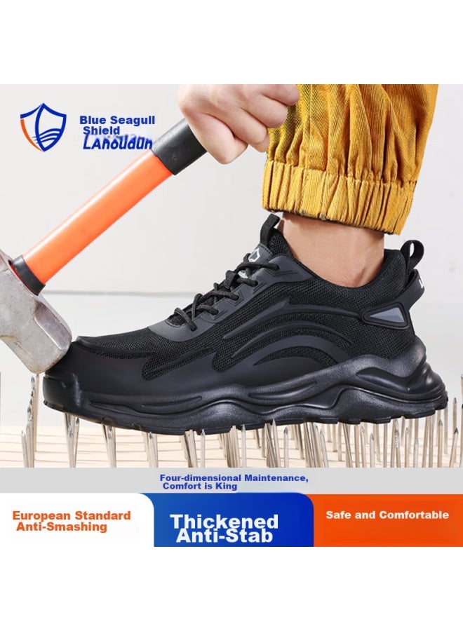 Blue Gull Shield أحذية السلامة للرجال من بلو أول شيلد، خفيفة الوزن بقبعة فولاذية مقاومة للثقب لمواقع العمل، أحذية وظيفية ذات نعل ناعم D211 مقاس 42 - Image 4