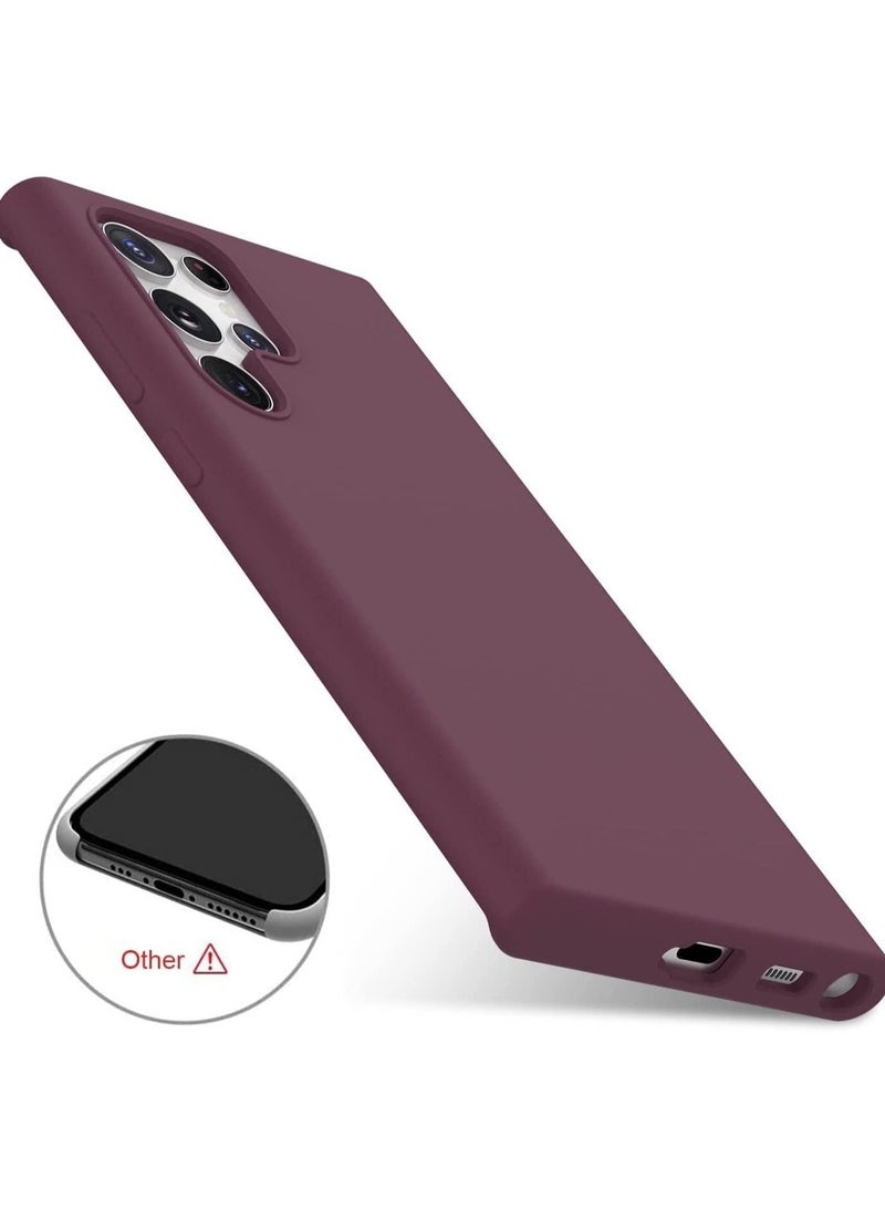 غطاء هاتف سامسونج جالكسي S23 ألترا أسود نحيف يناسب غطاء TPU الخلفي المرن من السيليكون - Image 3